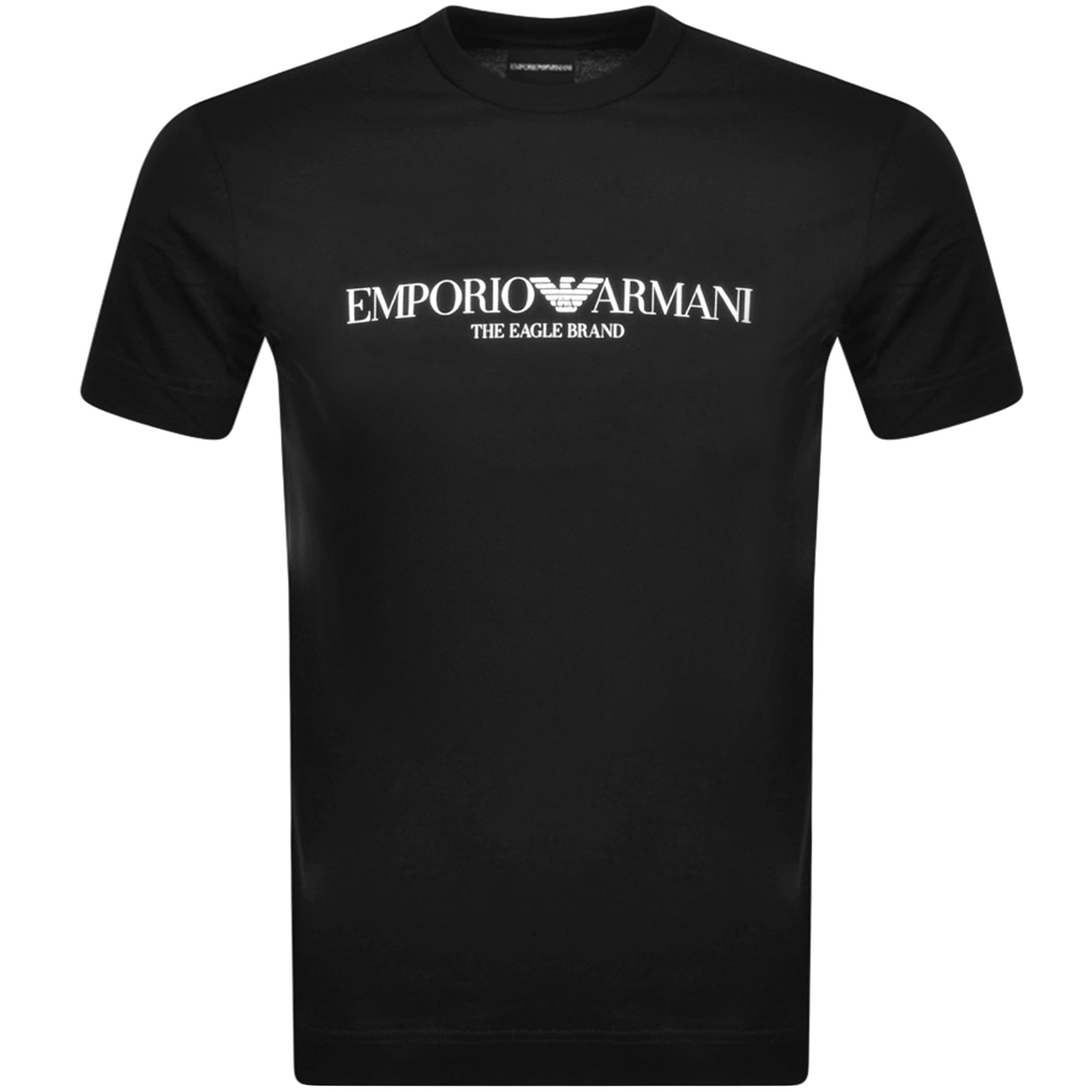 Alternative Image for ProductEmporio Armani Crew Neck Logo T Shirt Black1